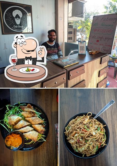 Check out the photo depicting food and interior at Cafe singh