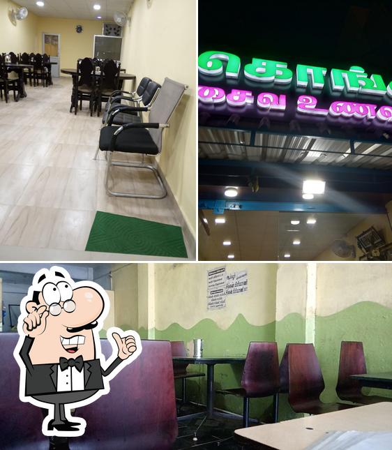 The interior of Hotel Kongu Parotta