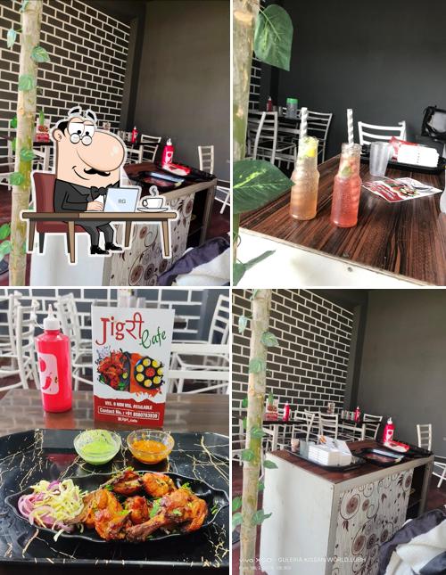 The interior of JIGRI CAFE