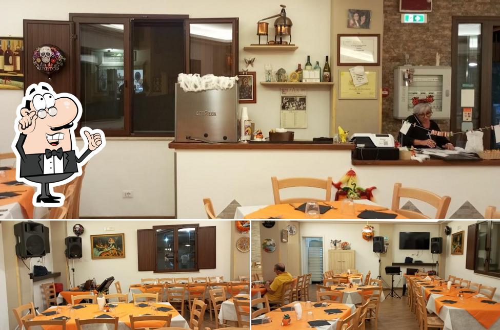 Gli interni di Pizzeria A Cofanara