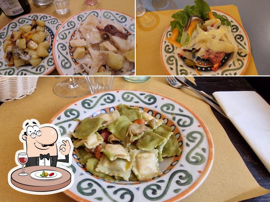 Cibo al Trattoria dei Cacciatori