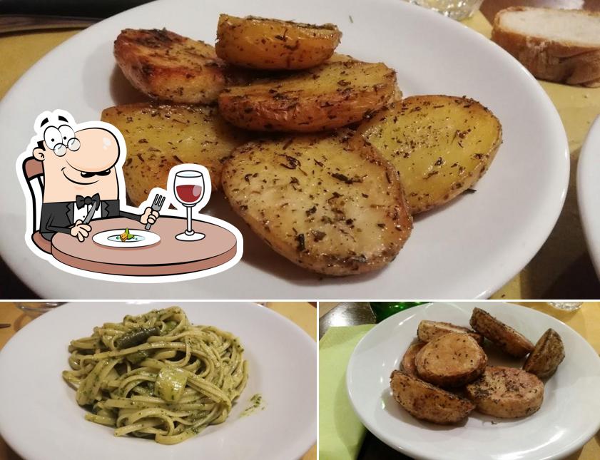 Platti al Trattoria di Montemagno