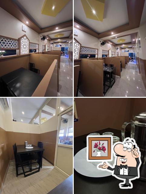 The interior of Alif Restaurant