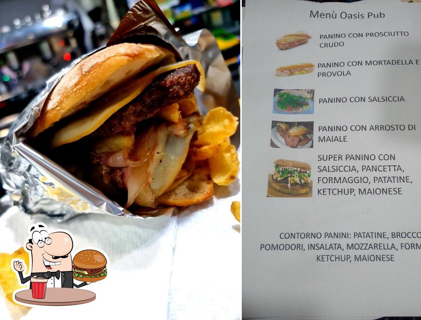 Concediti un bell'hamburger a Bar Paninoteca L'OASIS