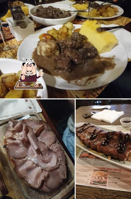 Scegli i piatti di carne a The Crown Pub