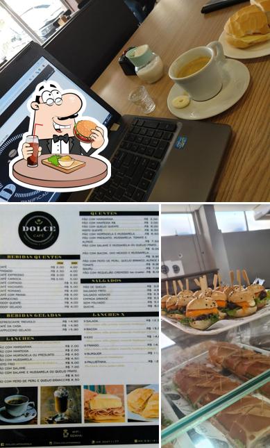 Consiga um hambúrguer no Dolce Café Panificadora E Confeitaria