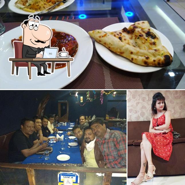 The interior of Cosmic Grill restaurant