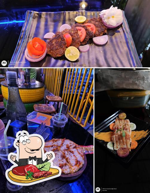 Order meat meals at The Red Cup
