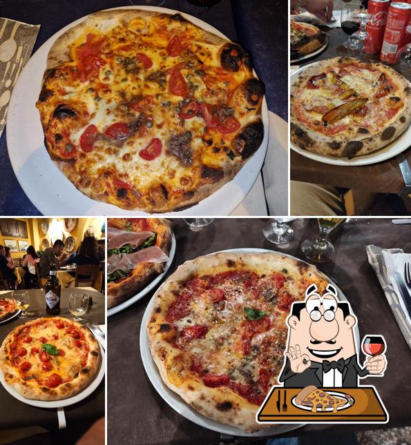 A Pizzeria trattoria L'ancora, puoi prenderti una bella pizza
