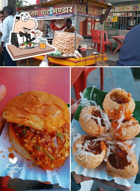 Food at Dinesh Chat Bhandar and fast food corner