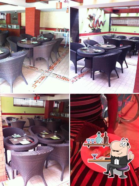 The interior of Galangal Grill