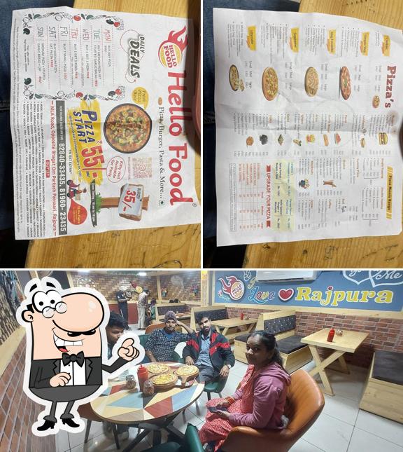 The interior of Hello Food Rajpura
