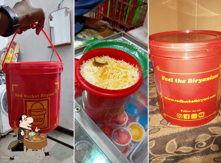 Food at Red Bucket Biryani Shadnagar