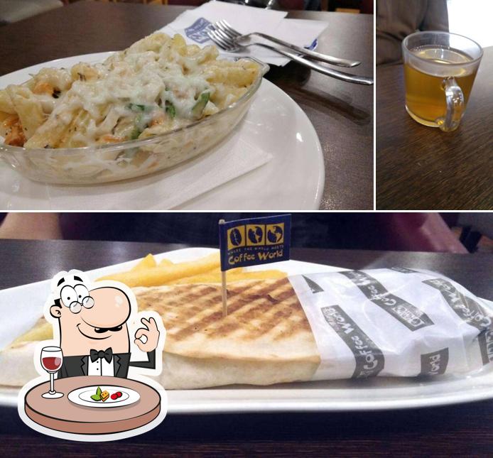 The image of food and beer at Coffee World