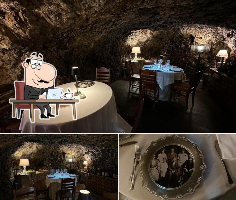 Questa è la immagine che presenta la interni e cibo di Locanda Da Dino