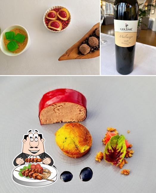 La foto di cibo e vino da Hotel Draga di Lovrana
