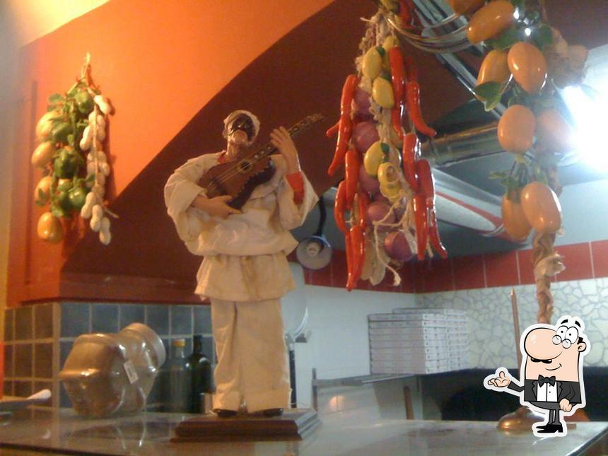 Gli interni di Pizzeria del borgo