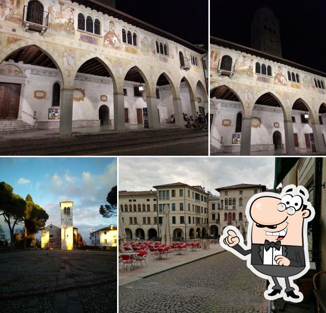 Puoi goderti l'aria fresca da seduto all'esterno di Caffè al Teatro