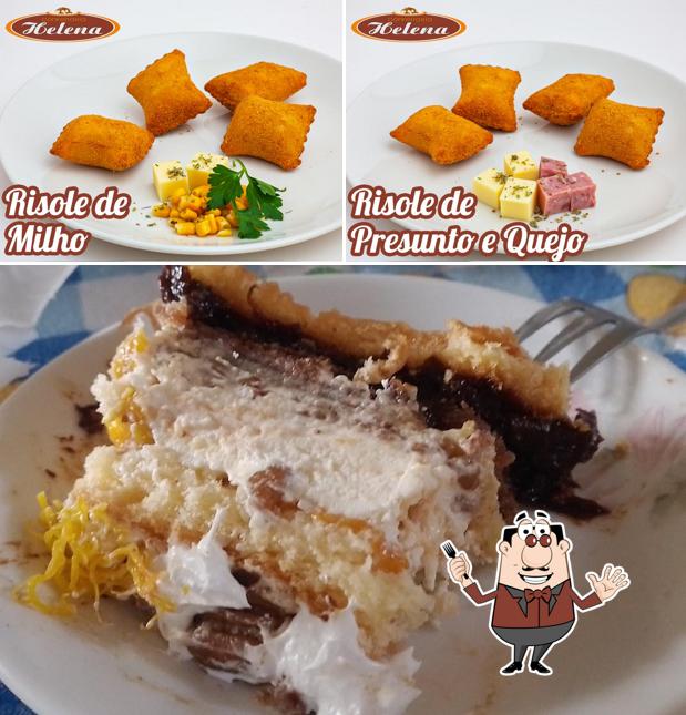 Comida em Confeitaria Helena Doces, Salgados e Tortas