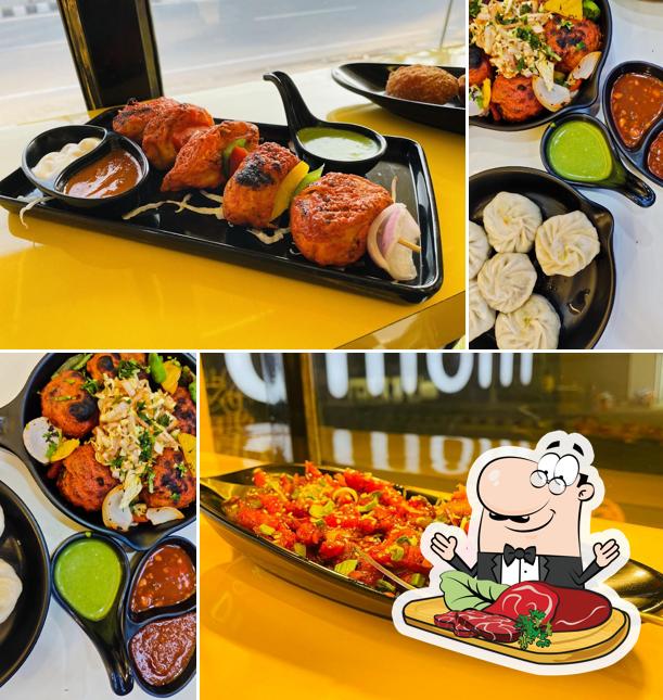 Order meat dishes at Momomia, Gomti Nagar