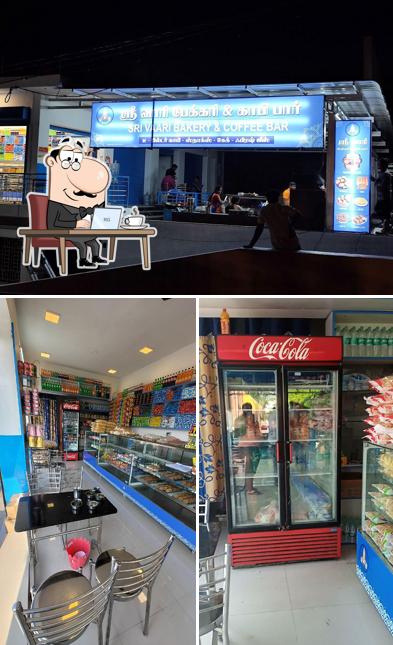 The interior of Sri Vaari Bakery & Coffee Bar