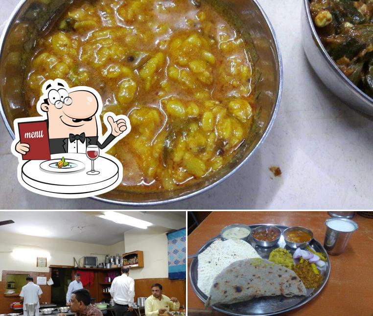 The image of food and interior at Gujarat Bhojanalay Restaurant