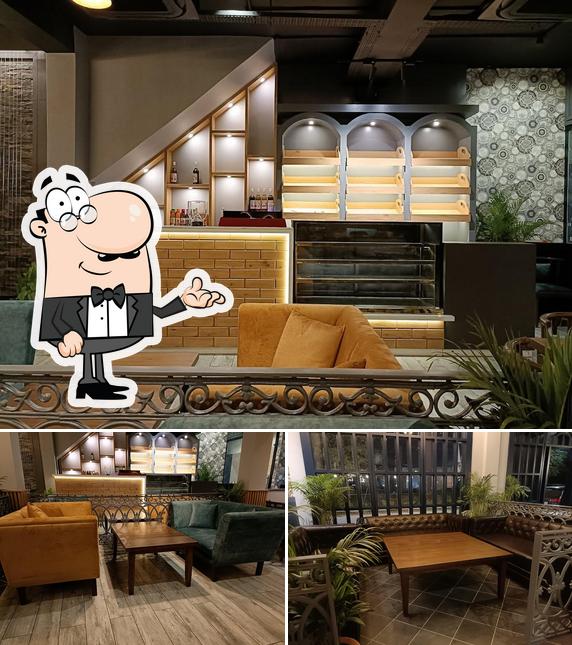 Take a seat at one of the tables at B-Town Bistro