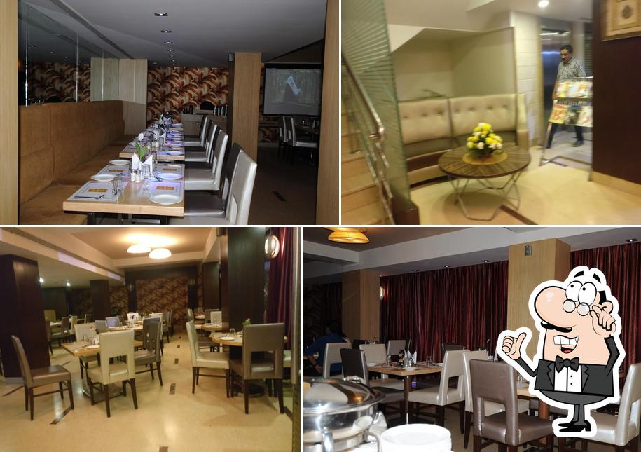 The interior of Embers Multi Cuisine Restaurant