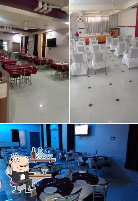 The interior of Hotel Maruti Nandan