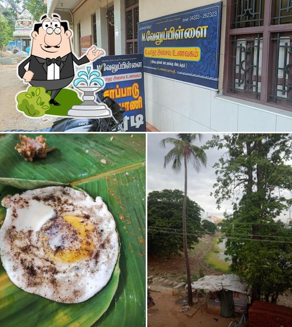 VeluPillai Mess is distinguished by exterior and food