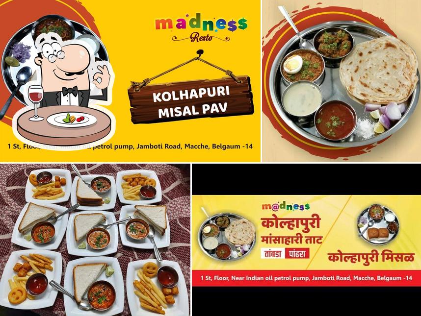 Meals at madness resto and cafe