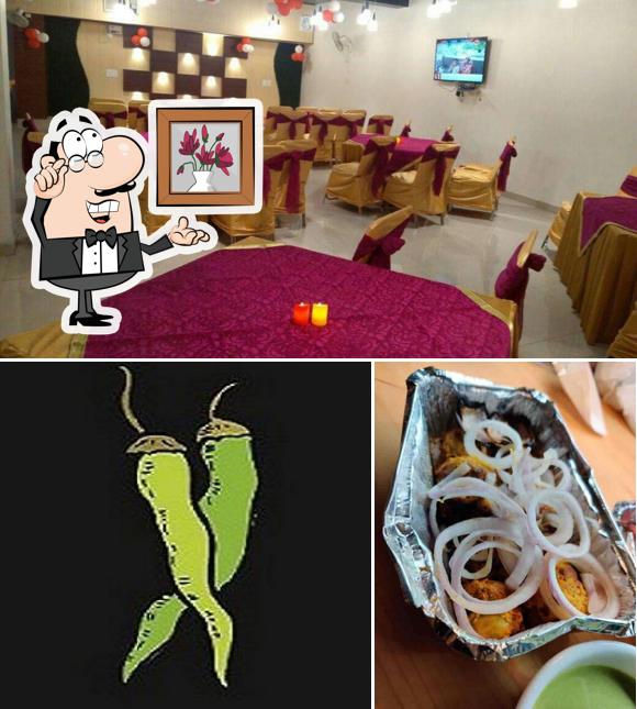 Take a seat at one of the tables at Rubaab Restaurant
