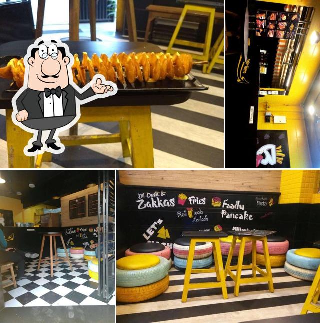 Take a seat at one of the tables at Batata Fry