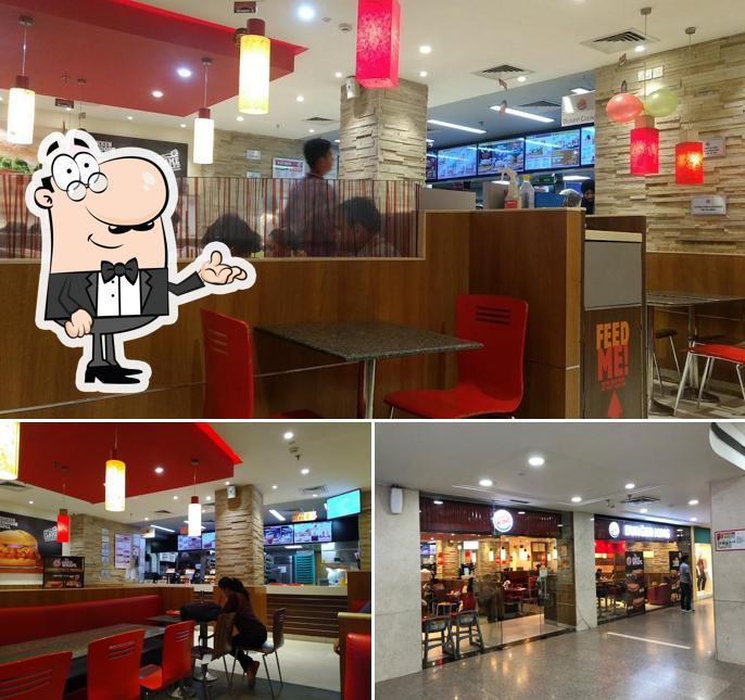 Take a seat at one of the tables at Burger King