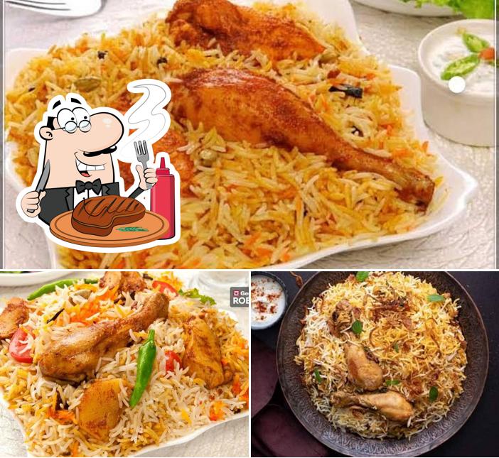 Order meat dishes at Daawat Restaurant