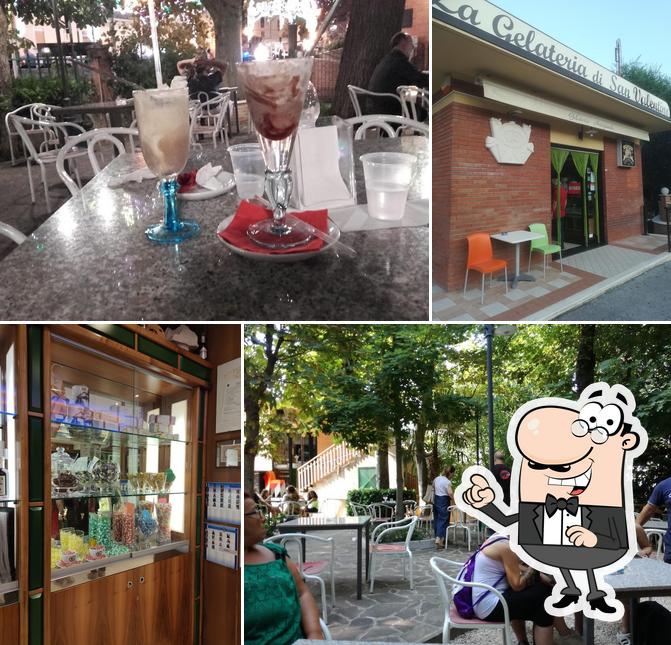 Gli interni di La Gelateria di San Valentino