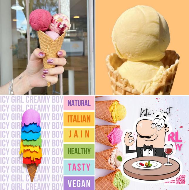 Food at Icy Girl Creamy Boy