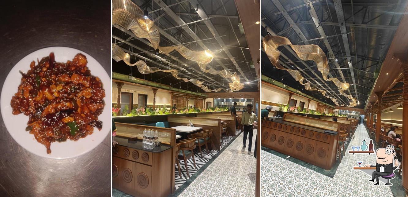The interior of Pollachi Suryaa Hotel