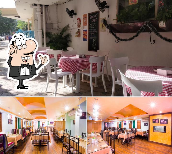 The interior of Red Grill