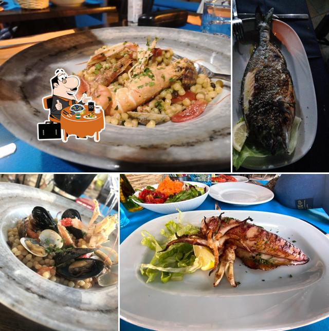Ordina tra i vari pasti di mare disponibili a Ristorante La Barchetta Specialita' Pesce Allo Spiedo