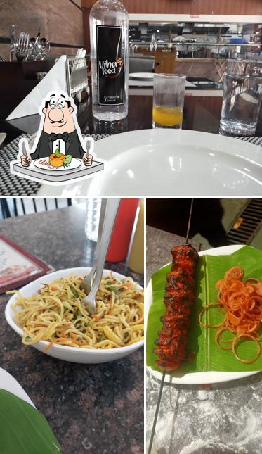 The restaurant's food and beer
