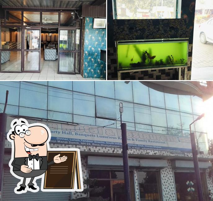The exterior of Asha Hotel and Restaurant