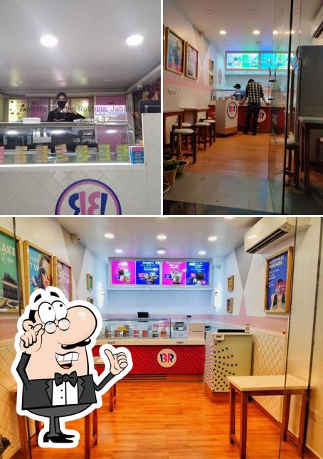 The interior of Baskin Robbins