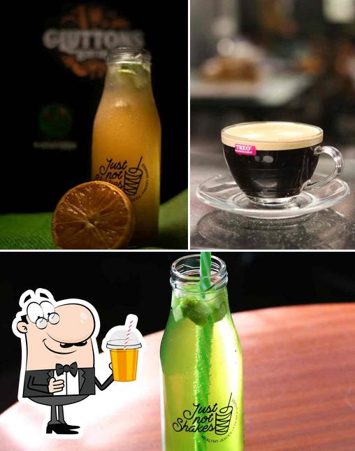 Enjoy a drink at Just not shakes