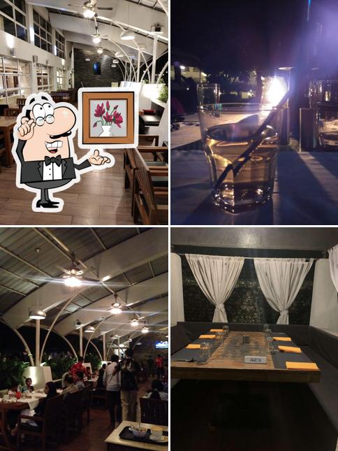 Take a seat at one of the tables at CopaCabana