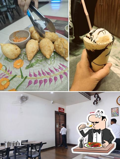 Among various things one can find food and interior at मंथन पंजाबी ढाबा