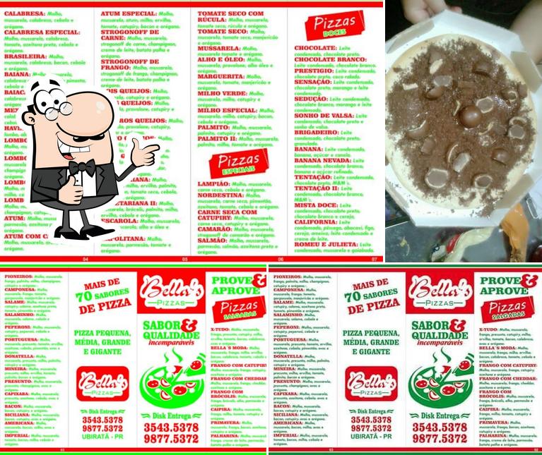 Bella's Pizzas 3543-5378/9877-5372 Ubiratã PR