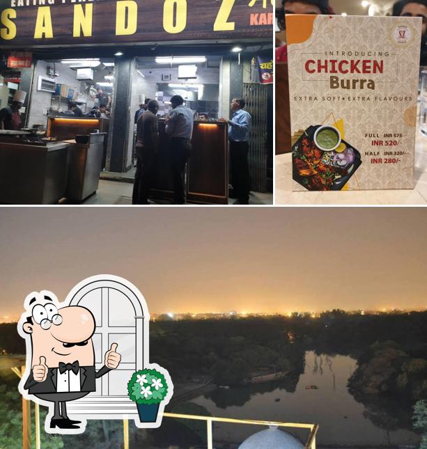 The exterior of Sandoz Restaurant - Dbg Road, Karol Bagh