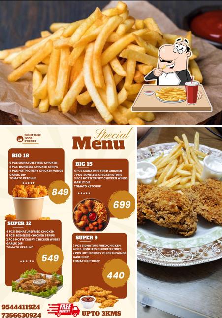 French fries at Signature food stories