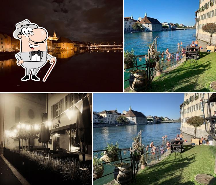 Goditi la vista dagli esterni di The DOCK Bar